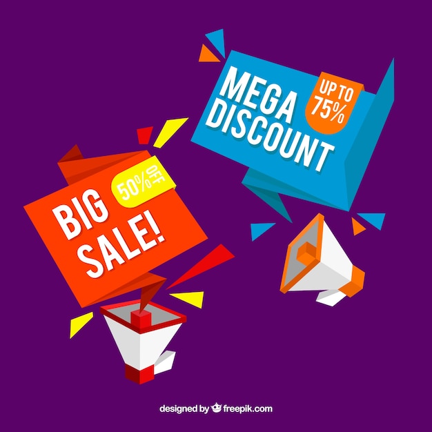 Free Vector creative sale design