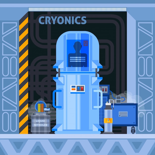Free Vector cryogenic facilities flat 