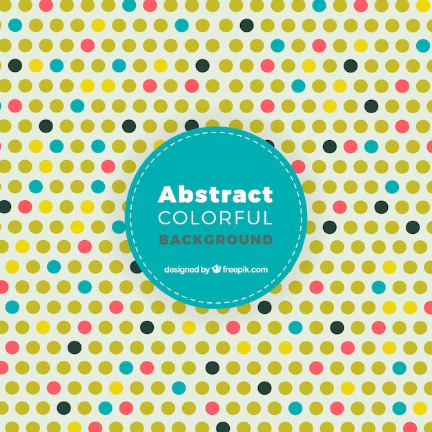 Free Vector cute background of colorful circles