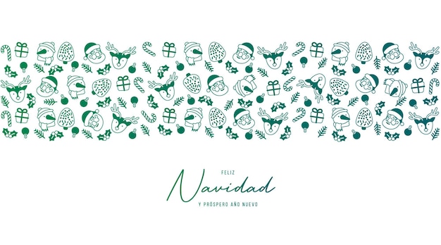 Free Vector cute and elegant handdrawn christmas background