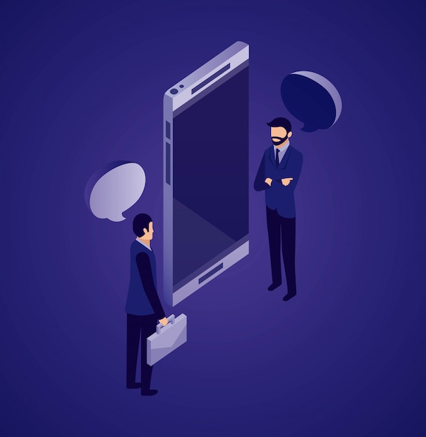 Free Vector data network illustration