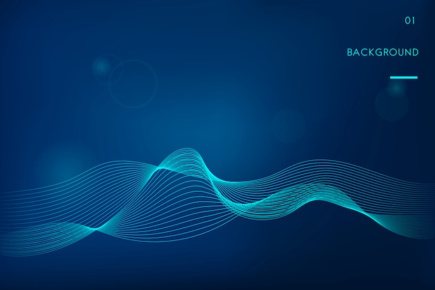 Free Vector data visualization dynamic wave pattern vector