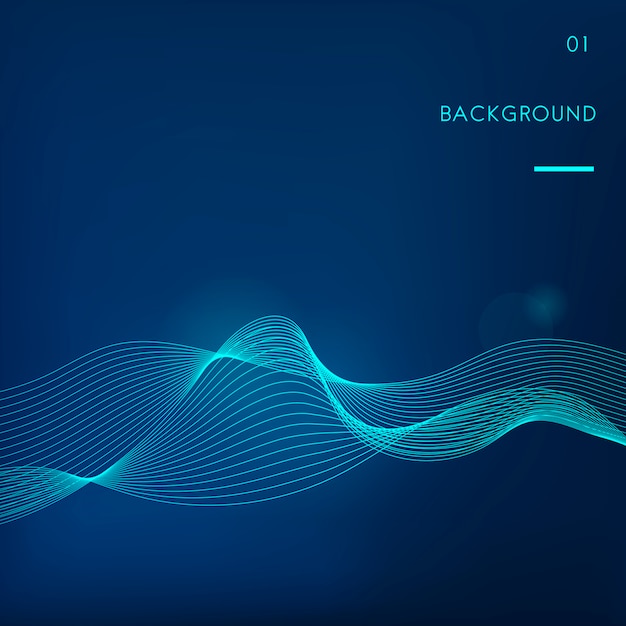 Free Vector data visualization dynamic wave pattern vector