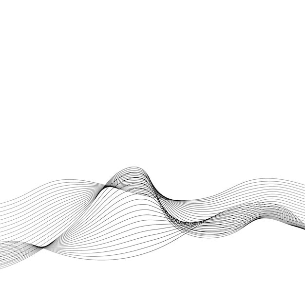 Free Vector data visualization dynamic wave pattern vector