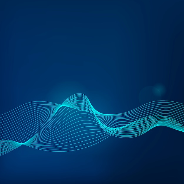 Free Vector data visualization dynamic wave pattern vector