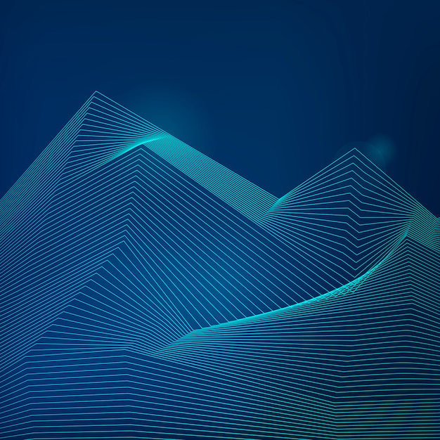 Free Vector data visualization dynamic wave pattern vector