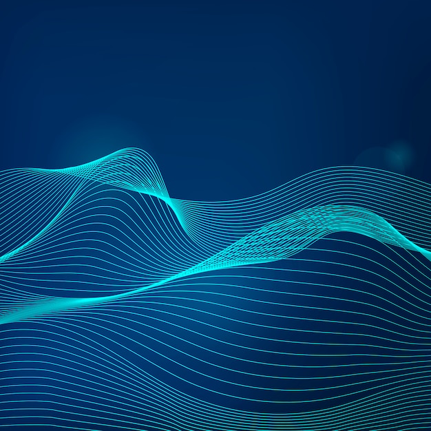 Free Vector data visualization dynamic wave pattern vector