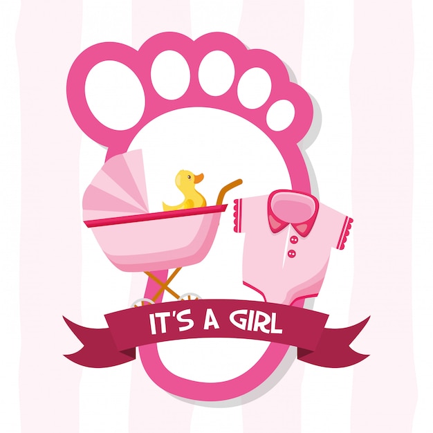 Free Vector decoration for baby shower