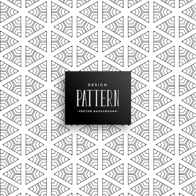 Free Vector decorative line triangle pattern background