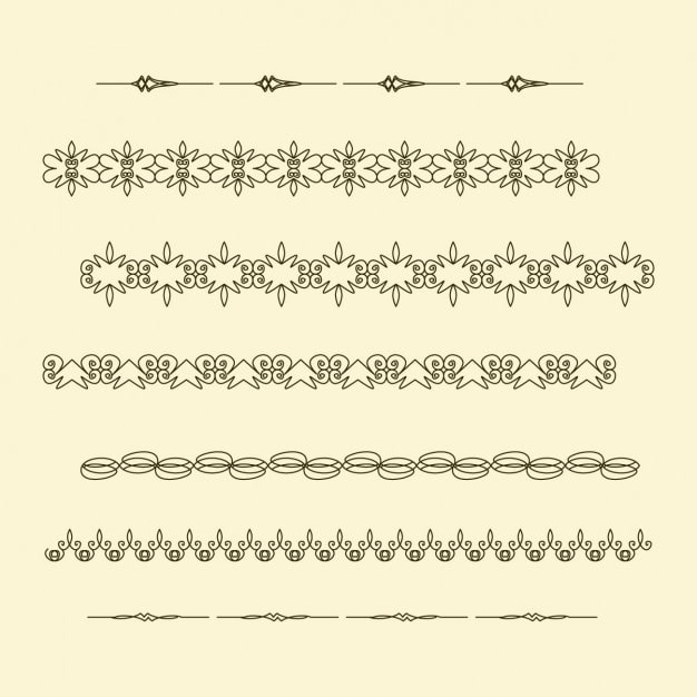 Decorative separating elements