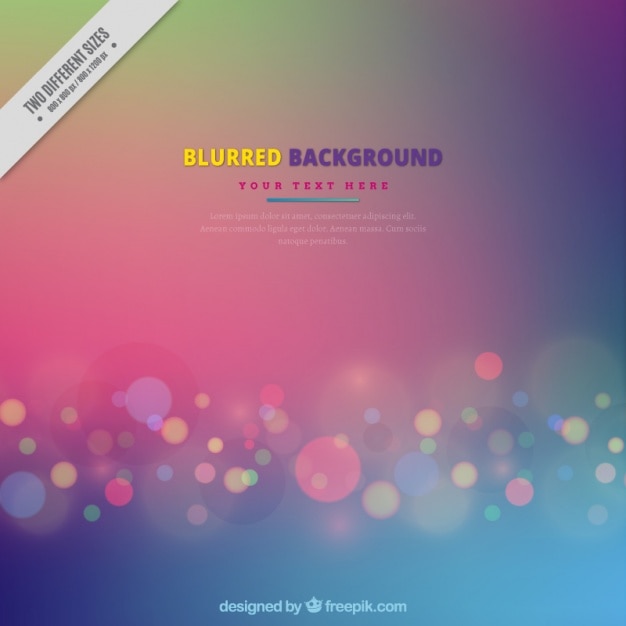 Free Vector defocused background with bokeh effect
