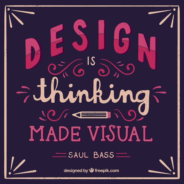 Free Vector design quote