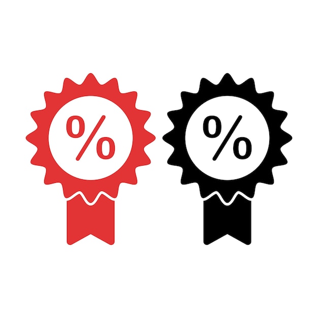 Free Vector discount award ribbon