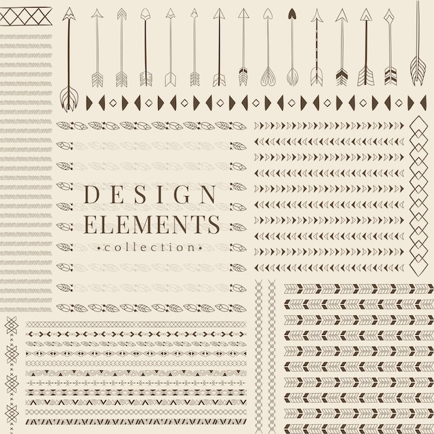 Free Vector divider line design elements vector collection
