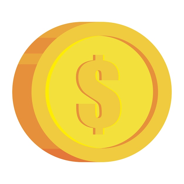 Free Vector dollar coin money