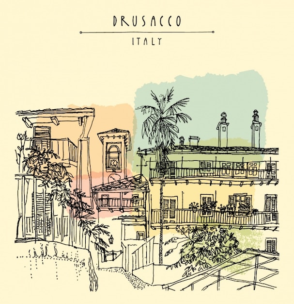 Free Vector drusacco background design