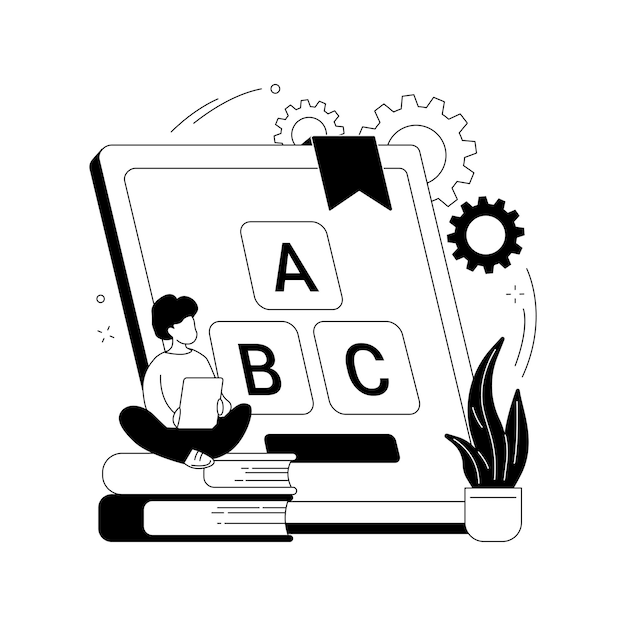 Free Vector early learning app abstract concept vector illustration preschool application early education platform child learning routine studying software kid development mobile app abstract metaphor