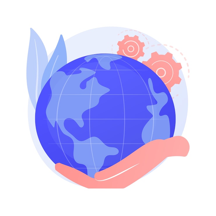 Free Vector earth day abstract concept