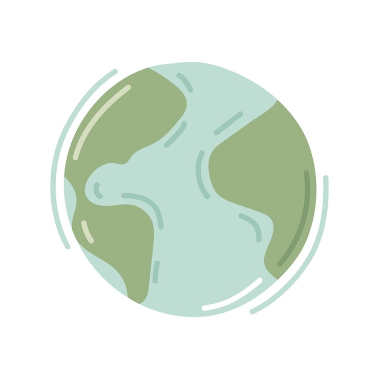 Free Vector earth planet icon vector isolated