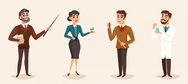 Free Vector education cartoon template