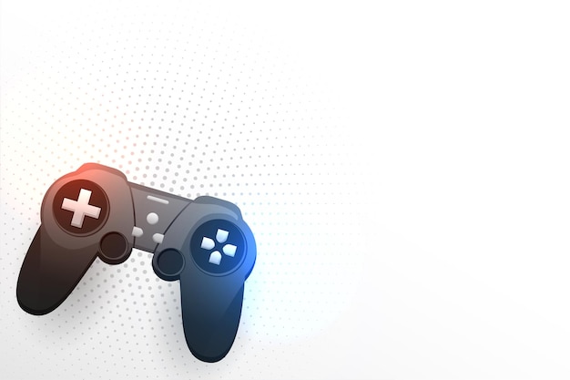 Free Vector electronic game controller background with text space