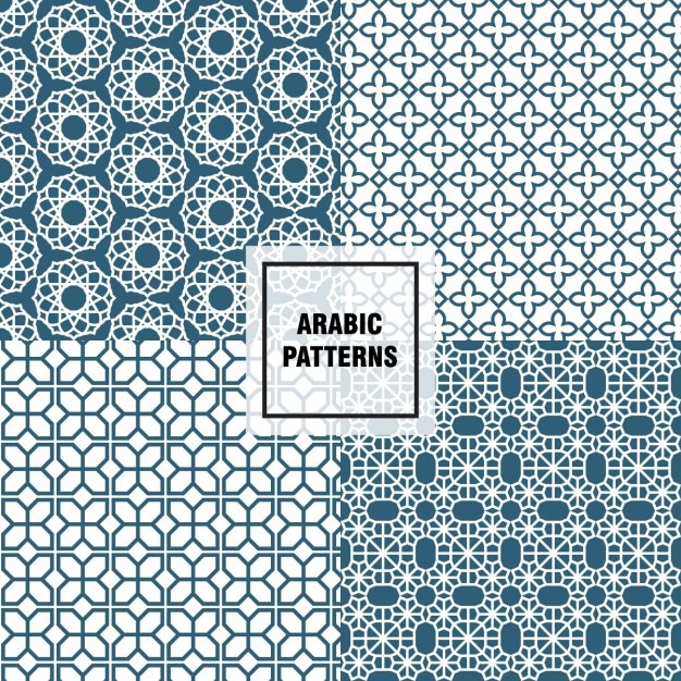 Free Vector elegant arabic patterns