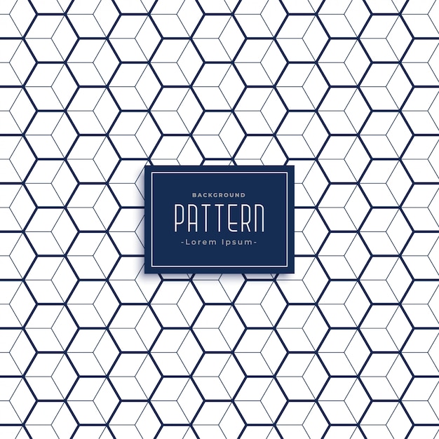 Free Vector elegant hexagonal 3d cube style pattern background