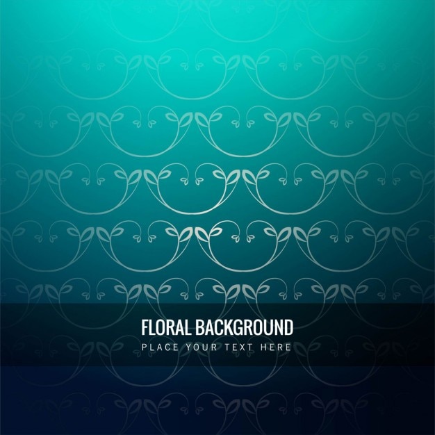 Free Vector elegant turquoise background with ornaments
