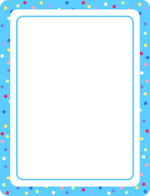 Free Vector empty blue vertical frame banner template