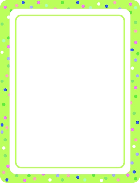 Free Vector empty green vertical frame template
