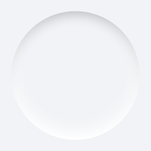 Free Vector empty round spaces background with soft shadow in neumorphic style