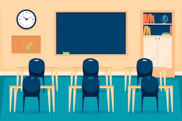 Free Vector empty school class background