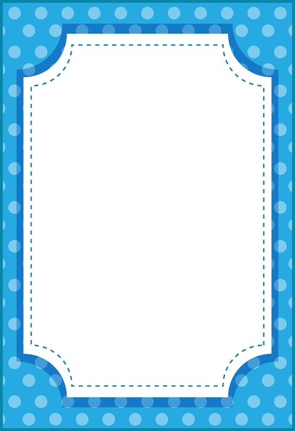 Free Vector empty vertical octagon frame cartoon style banner template