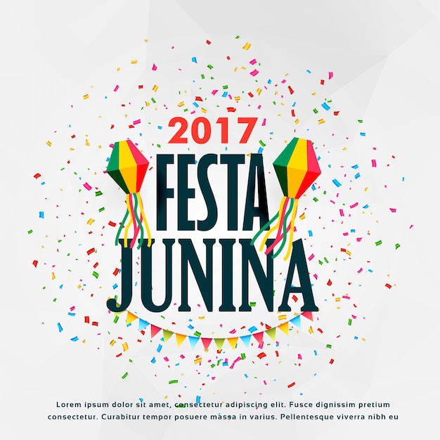Free Vector festa junina 2017 design