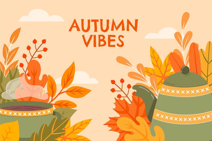Free Vector flat background for autumn celebration