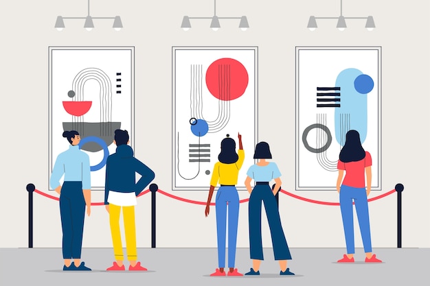 Free Vector flat background for international museum day