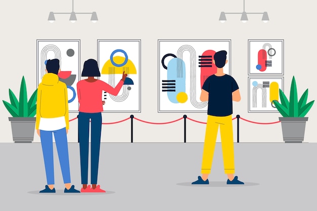 Free Vector flat background for international museum day