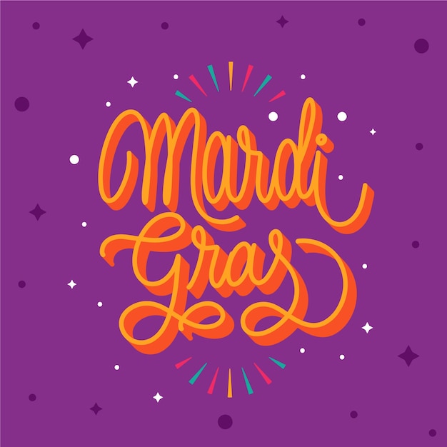 Free Vector flat carnival lettering