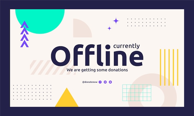 Free Vector flat charity event background