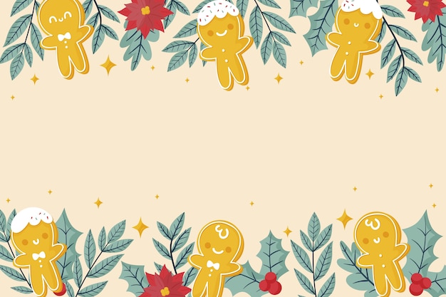 Free Vector flat christmas background