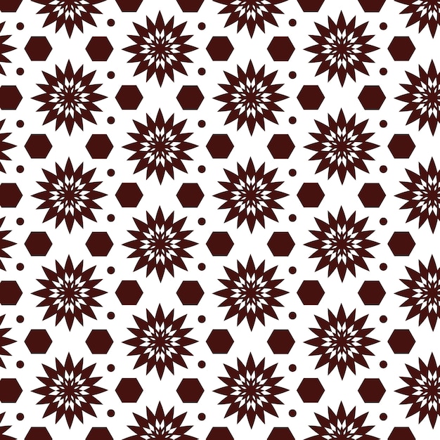 Free Vector flat design arabesque seamless pattern