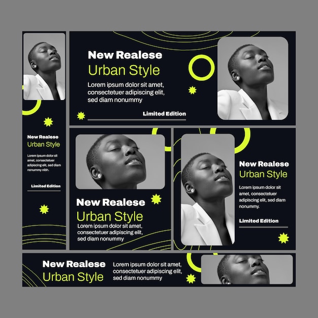 Free Vector flat design banner template