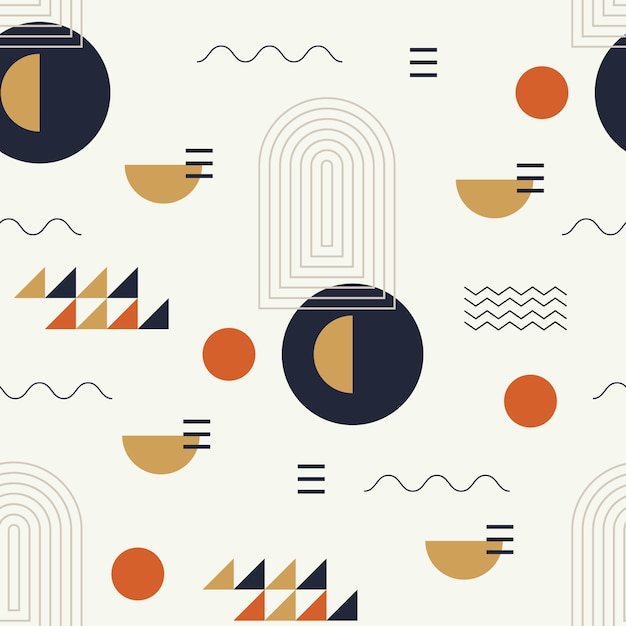 Free Vector flat design boho geometric pattern