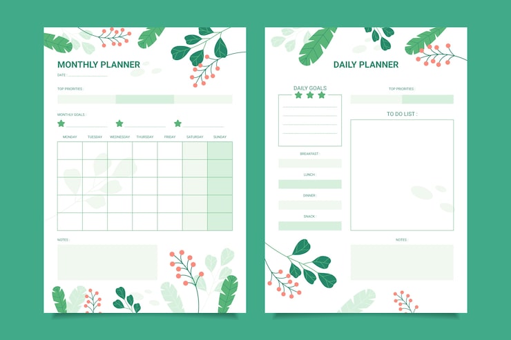Free Vector flat design budget planner template