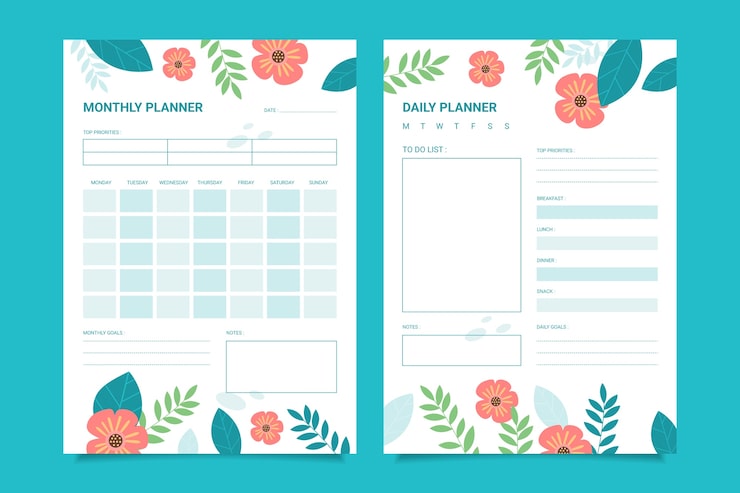 Free Vector flat design budget planner template