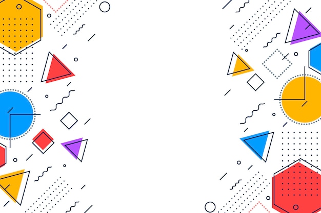 Free Vector flat design geometric background