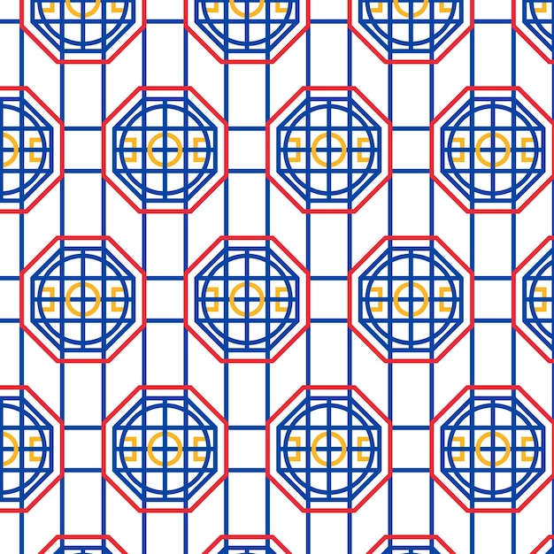 Free Vector flat design korean pattern