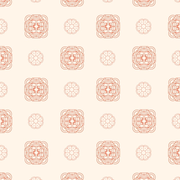 Free Vector flat design korean pattern
