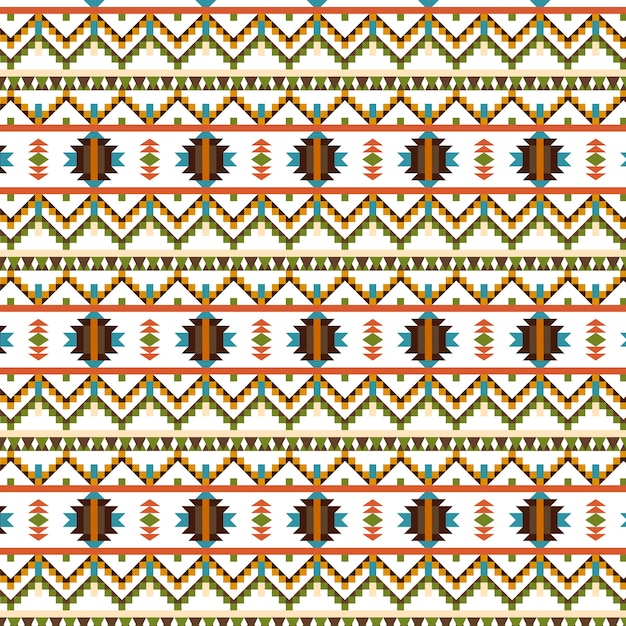 Free Vector flat design native american pattern