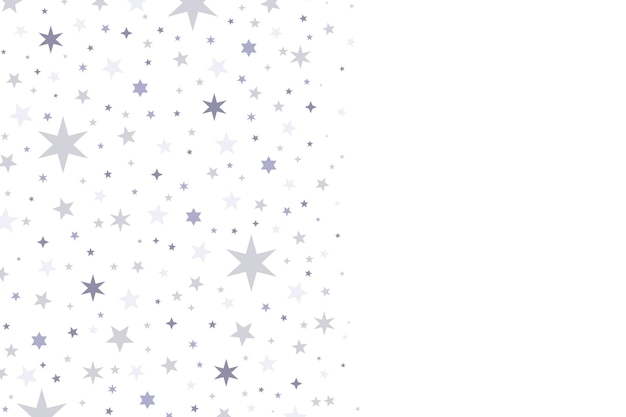 Free Vector flat design silver stars background
